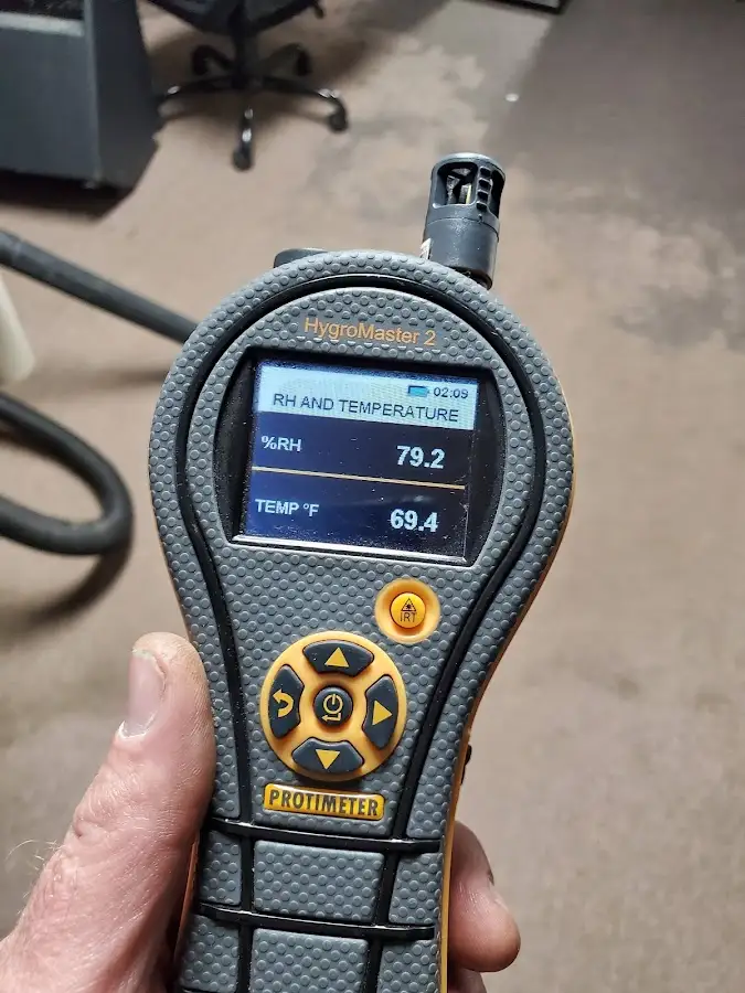 Moisture meter humidity assessment for Mold Remediation & Removal in Redding